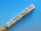 Lap Over Edge Acid Etched by Tiffany Sterling Dessert Knife GW HHAS w/ Branch