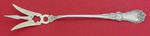 Alice By Fessenden Sterling Silver Lettuce Fork Goldwashed Brite-Cut 8 5/8"