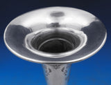 Wilcox and Wagoner Sterling Silver Vase Bright-Cut #5082 12" x 4" (#8879)