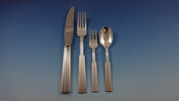 Else Marie by O Mogensen Danish Sterling Silver Flatware Set Hand Wrought 36 Pcs