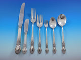 Brocade by International Sterling Silver Flatware Service 12 Set 90 pcs Dinner