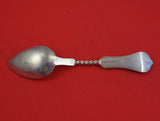 Saxon Stag by Duhme Coin Silver Dinner Spoon Fancy BC Pointed Round Tip 7 3/4"