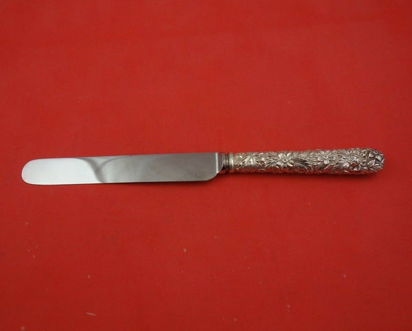 Repousse by Kirk Sterling Silver Dinner Knife All Around Design Blunt WS 9 7/8"