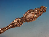 Lily by Whiting Sterling Silver Berry Spoon Gold Washed Large 9" Serving