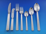 Bernadotte by Georg Jensen Silverplated Flatware Set For 8 Service 63 Pieces
