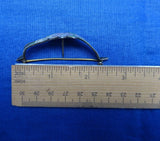 Sterling Posey Posy Corsage Scarf Pin Enamel Carnation 2 1/2" c. 1920s (#J1274)