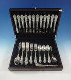 El Grandee by Towle Sterling Silver Flatware Set For 12 Service 52 Pieces