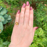 10k Yellow Gold 2.91ct Genuine Natural Citrine Ring Size 4.75 Jewelry (#J7395)