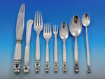 Acorn by Georg Jensen Sterling Silver Flatware Service 6 Dinner Set 48 Pieces