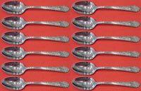 Mary II by Lunt Sterling Silver Demitasse Spoon Set of 12 pcs 4 1/4"