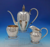 Swedish Modern by Allan Adler Sterling Silver Coffee Set 3-Piece (#5284)