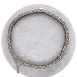 14k Gold Filigree Diamond Bracelet Art Deco 6 3/4" w/Lab-Created Sapphire #J6203