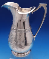 Tiffany and Co Sterling Silver Water Pitcher Antique Ivy #437 11" (#8399)