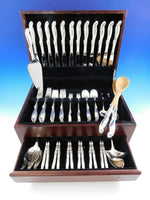 Silver Melody by International Sterling Silver Flatware Set for 12 Service 82 pc