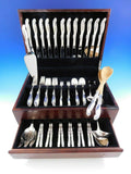 Silver Melody by International Sterling Silver Flatware Set for 12 Service 82 pc