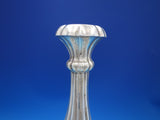 Austrian .812 Silver Candlestick Pair Fluted Design by CS - Vienna 1863 #7068