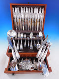 Tulipe Tulip by Boulenger French 950 Sterling Silver Flatware Service Set 135 pc