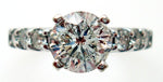 14k 1.14ct Round Genuine Natural Diamond Engagement Ring w/ GSI Report (#J2927)