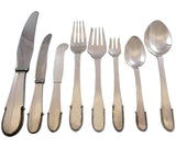 Beaded by Georg Jensen Sterling Silver Flatware Set for 8 Service 64 pcs Dinner