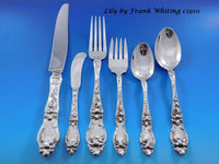 Harlequin Mixed Sterling Silver Flatware Set for 10 Dinner Service 60 pc Ornate