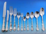 Pompadour by Birks Canada Sterling Silver Flatware Set 8 Service 98 pcs Dinner