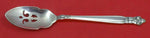 Silver Poppy by Lunt Sterling Silver Olive Spoon Pierced 5 3/4" Custom Made