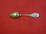 Medallion by George W Welsh Coin Silver Teaspoon Goldwashed New York 1850 6 1/8"