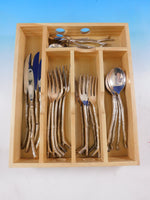 Twigware by Michael Aram Silverplated Cast Brass Flatware Set Branches 25 pc New