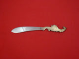Pattern Unknown by Shiebler Sterling Silver Letter Opener w/ flowers 7 7/8"