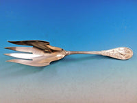 Japanese by Tiffany and Co Sterling Silver Salad Serving Fork 9 7/8" Bird motif