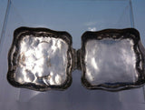 Dutch Sterling Silver Box Square Hand Engraved .84 ozt. 1/2" x 2" (#4939)