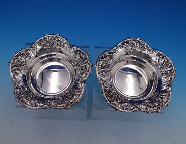 Woodside Sterling Silver Wine Coaster Pair #2160 1 1/4" x 5 1/4" (#7754)