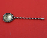 Dutch Sterling Silver Demitasse Spoon with Twisted Handle "Wilhelmina" 3 5/8"