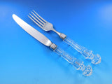 Waterford Crystal Handle Flatware Set Service Lot 20 pcs Dinner Forks & Knives
