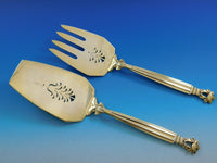 Acorn by Georg Jensen Sterling Silver Flatware Set 12 Service 102pc Gold Vermeil
