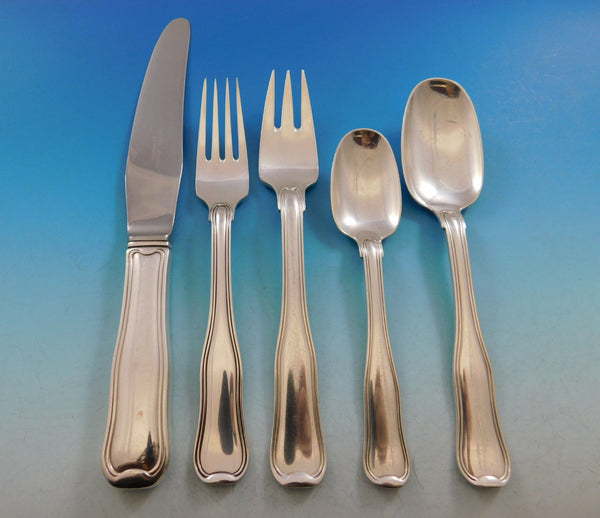 Old Danish by Georg Jensen Sterling Silver Flatware Set For 6 Service 32 Pieces