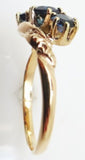 10k Rose Gold Genuine Natural Sapphire Ring Jewelry (#3183)