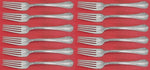 Woodwind by Reed and Barton Sterling Silver Regular Fork Set of 12 pcs 7 1/2"