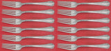 Woodwind by Reed and Barton Sterling Silver Regular Fork Set of 12 pcs 7 1/2"
