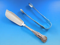 Kings / Queens English Sterling Silver Flatware Set Service 82 Pieces Dinner