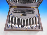 Gorham Plain Sterling Silver Flatware Set Service 155 pieces Fitted Box Dinner