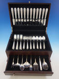 Corsage by Stieff Sterling Silver Flatware Set 12 Service 57 pieces R Monogram