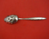 Floral Lace by Lunt Sterling Silver Berry Spoon Roses in Bowl 8 3/8" Serving
