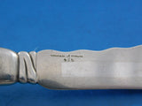 Lap Over Edge Acid Etched Tiffany Sterling Silver Fish Knife Three Birds 7 7/8"
