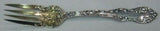 Old English by Towle Sterling Silver Salad Fork with Flowers Gold Washed 6"
