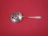 Sweetheart Rose by Lunt Sterling Silver Nut Spoon pierced 5"