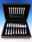 Meadow Rose by Watson/Wallace Sterling Silver Flatware Set for 8 Service 32 pcs