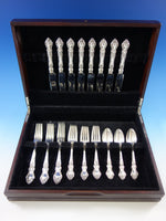 Meadow Rose by Watson/Wallace Sterling Silver Flatware Set for 8 Service 32 pcs