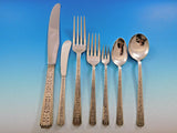 Chased Classic by Lunt Sterling Silver Flatware Set for 12 Service 94 pcs Dinner