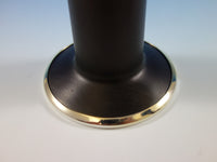 Puiforcat Mahogony and Sterling Silver Medium 8" Candlesticks New In Box Pair